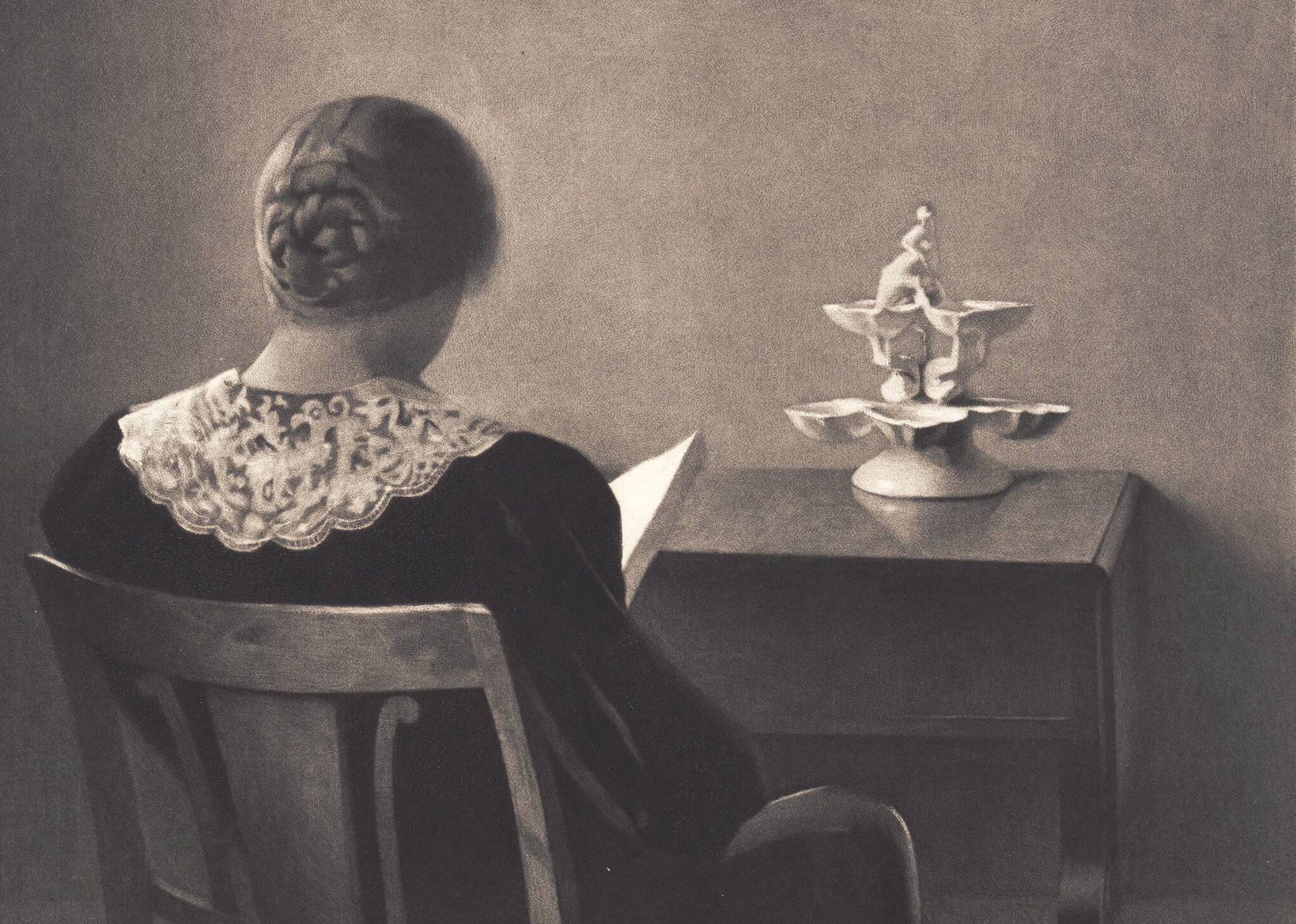 Læsende dame, 1925 Ilsted, Peter Statens Museum for Kunst, CC0