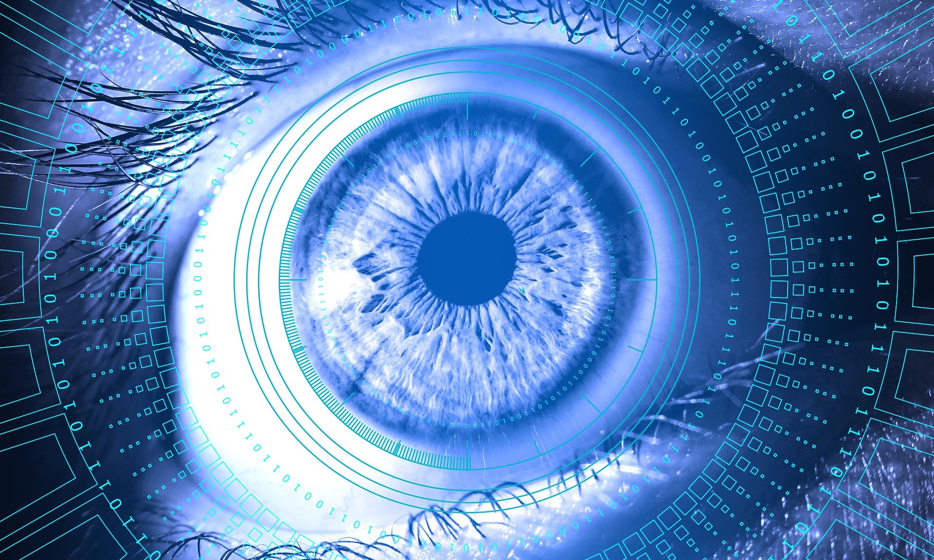 Auge, vermessen am Computer (Bild: TheDigitalArtist auf Pixabay)