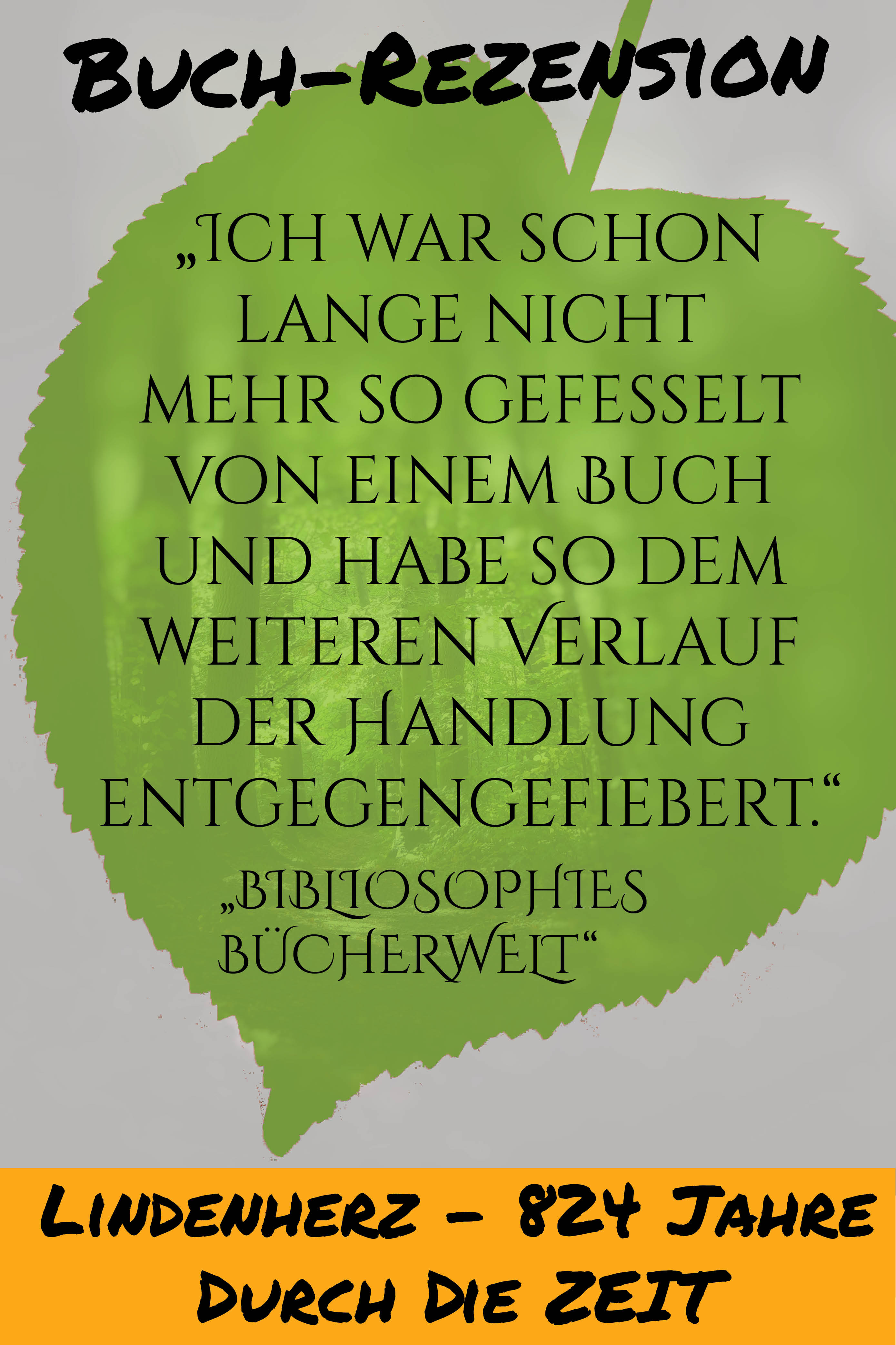 "Ich war schon lange nicht mehr so gefesselt von einem Buch und habe so dem weiteren Verlauf der Handlung entgegengefiebert" - Bibliosophies Bücherwelt