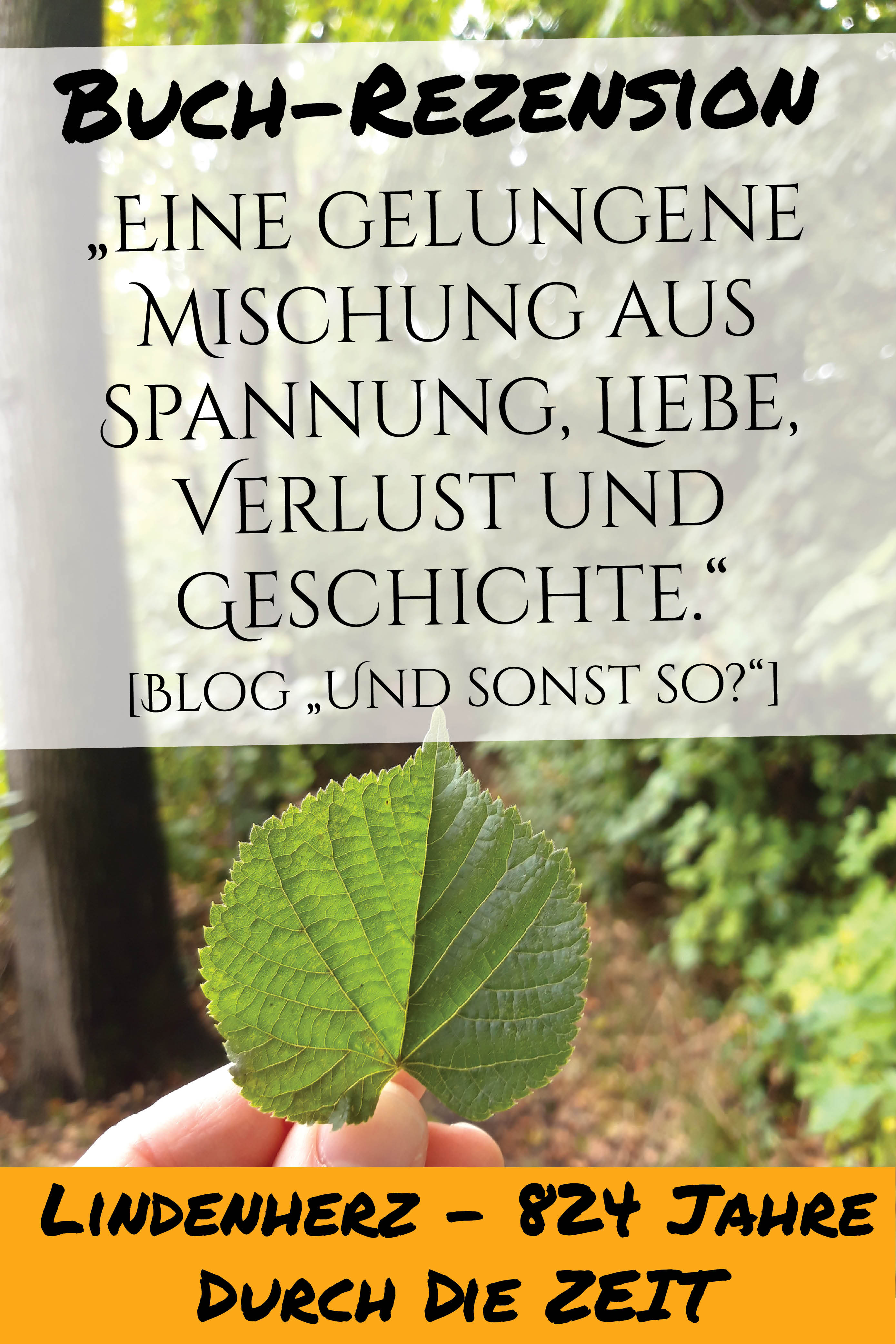 "Eine gelungene Mischung aus Spannung, Liebe, Verlust und Geschichte" (Blog "Und sonst so")
