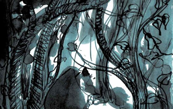 Aquarell - Wald - Tala T. Alsted - Lindenherz